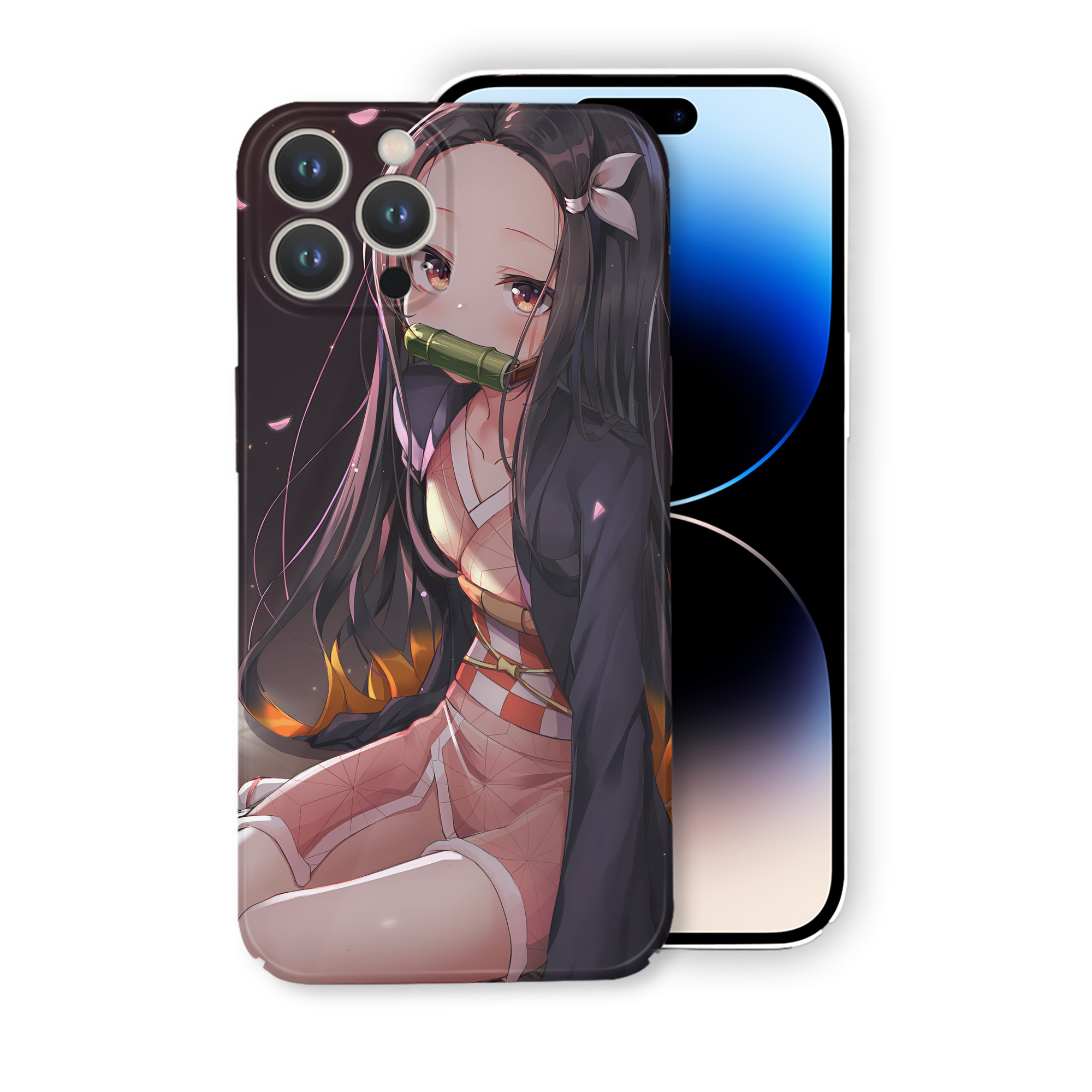 （画像用） 鬼滅の刃（きめつのやいば）竈門 禰󠄀豆子／かまど ねずこ Kamado Nezuko 【iPhone 14シリーズ対応】ハードケース